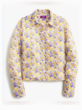 J. Crew Floral Liberty Blouse